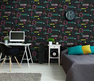 13311_Gamer_Black_Neon_pink_roomshot