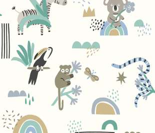 13352_Abstract_Animals_Blue-Teal_