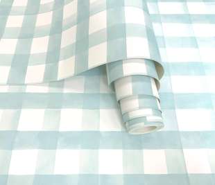 13293___Watercolour___gingham___Soft___Teal___rollshot