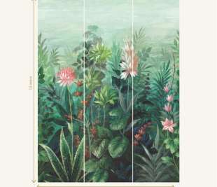 99423-Floral-Mural-Green-info