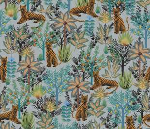 Gold Tigers Light Blue