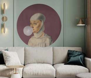 dots-woman-with-bubble-gum-eggplant