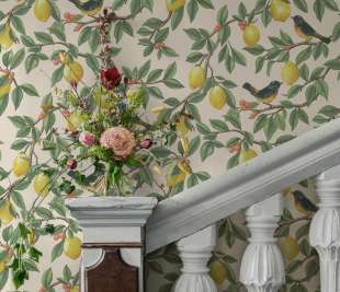 91890 Ponderosa cream orange room