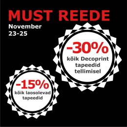 Must Reede superpakkumised 23-25.11.2018
