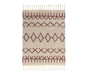 Washable rug Bereber Burgundy