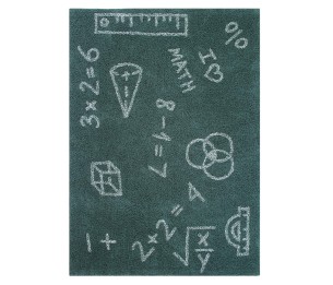 Washable rug I Love Math