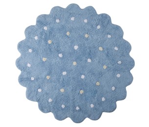 Washable rug Little Biscuit Blue