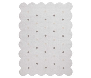 Washable rug Biscuit White