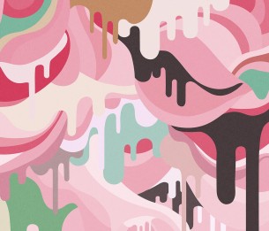 Mural Dripping Rainbow R16943