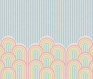 Mural Hilltops Rainbow R16872