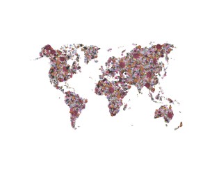 Mural Floral World R15821