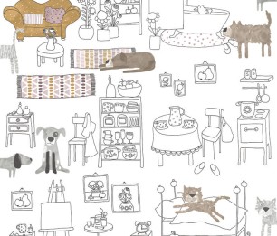 Wallpaper Pets HAP602