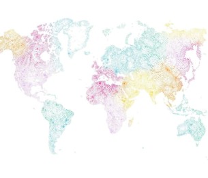 Valokuvatapetti Wold Map 630-19