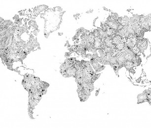 Valokuvatapetti Wold Map 630-09