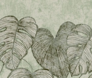 Mural Monstera Twin 26973