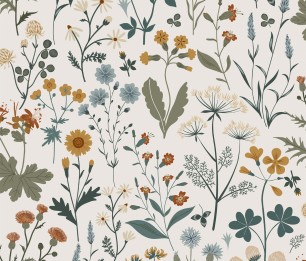 Wallpaper Vintage Flower 158-139391