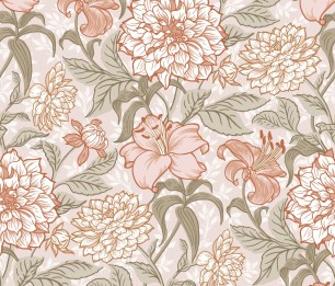 Wallpaper Vintage Flower 158-139479