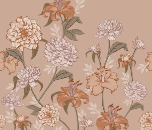 Fototapeet XL Vintage Flowers 159210