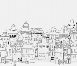 Mural London Houses R14601