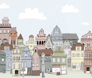 Mural London Houses R14602