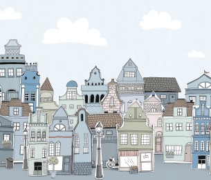 Mural London Houses R14603