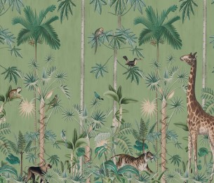 Mural Giraffes Stroll R16793