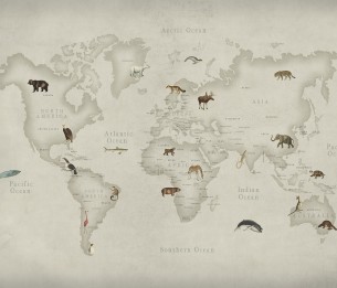 Mural Animal World R17231