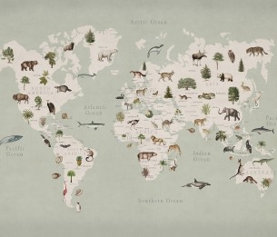 Mural Animal World R18441