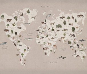 Mural Animal World R18442