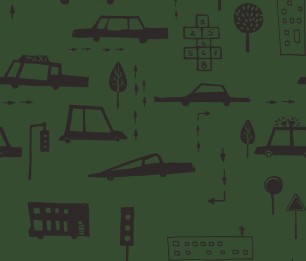 Valokuvatapetti Cars Green