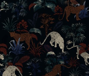 Valokuvatapetti Cheetah Black