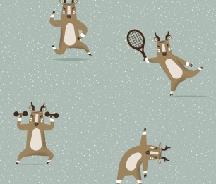 Valokuvatapetti Deer Exercises