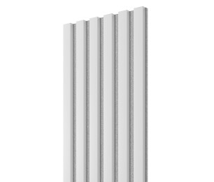 Akustiline seinapaneel Lameli Hall/Valge, 300x2750 mm