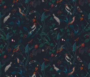 Valokuvatapetti Teal Blue Garden