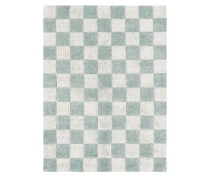 Washable rug Kitchen Tiles Blue Sage