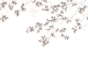 Wall panel Calming Leaves WDWS 89134107 (S)