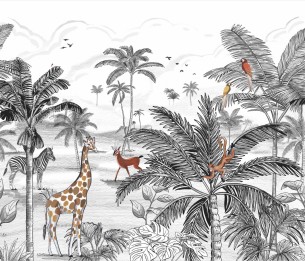 Wall panel Le Monde de la Jungle MNM 105789007 (S)