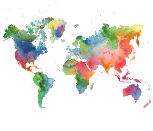 Mural Rainbow World R13431