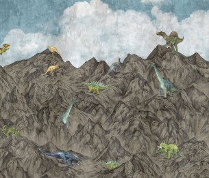 Mural Dinosaur Mountain R16994