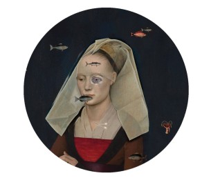 Isekleepuv tapeet Dots Nordic Lady