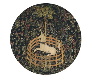 Isekleepuv tapeet Dots Unicorn