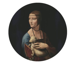 Isekleepuv tapeet Dots Lady With An Ermine