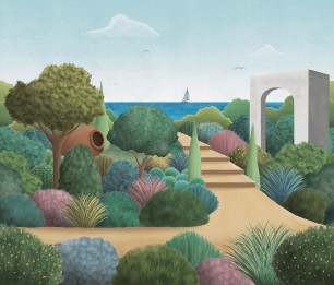 Valokuvatapetti Mediterranean Garden V150-1
