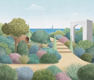 Valokuvatapetti Mediterranean Garden V150-2