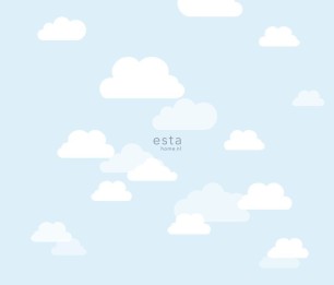 Mural XL Clouds Baby Blue 158842