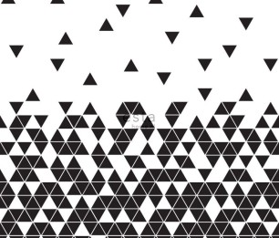 Fototapeet XL Black&White Triangles 158906