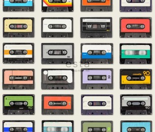 Wallpaper XXL Vintage Cassettes 158506