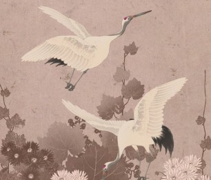 Mural XL Japanese cranes 158946