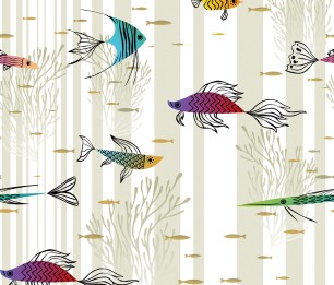 Tapetti Trully Fish WP182091