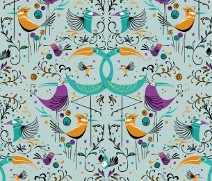 Tapeet Groovy Birds WP182081